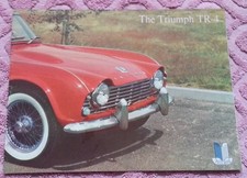 Triumph TR4 catalogue brochure