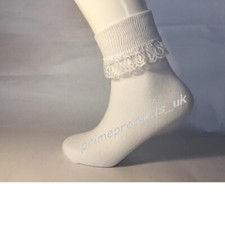 3 X Pair Girls Cotton Frilly