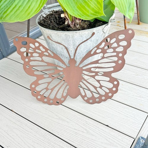 50cm butterfly wall art metal - butterfly,