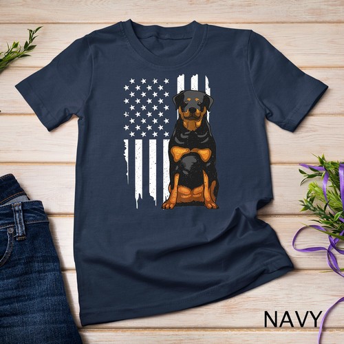 Funny rottweiler american flag - rottweiler,