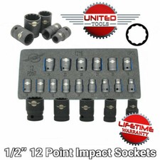 12 Point ￼Impact Socket Set