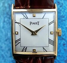 Vintage 18k Solid Gold Piaget Hand-Winding Men's Watch 18ct