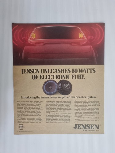 Jensen power amplified car - jensen,