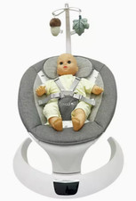 Cuggl Side To Side Baby Swing Woodland Design Portable Motion Sensor Swing - NEW
