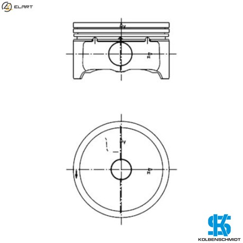 Piston 99457600 std for - 99457600,