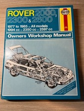 Haynes manual Rover  2000,2300 and 2600 all models (468) Good condition