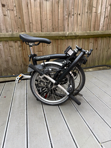 Brompton folding bike black - brompton,