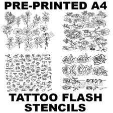 Pre printed tattoo stencil - pre,