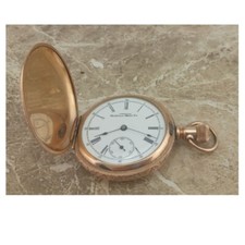 WW1  14k Gold Waltham 7-Jewel