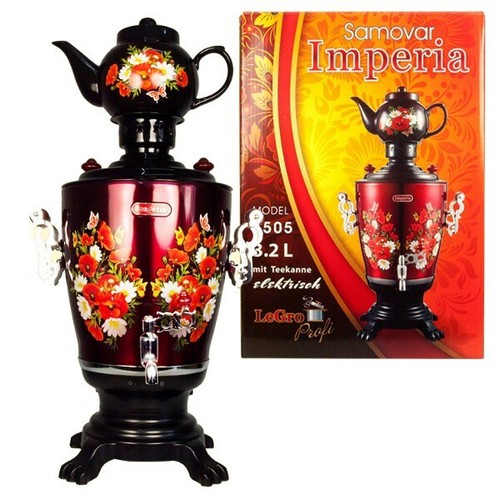Samovar imperia with teapot - samovar,