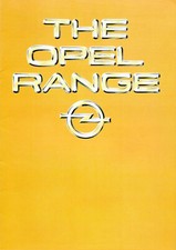 Opel cars brochure 1980