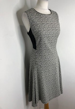 DKNY black pattern fit & flare