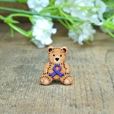 Epilepsy Awareness Bear Pin