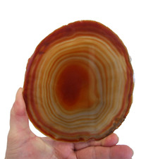 Orange Cream Banded Agate