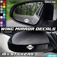 16x NISSAN Vinyl Wing Mirror Decal Sticker 4 Sizes Car Window Bumper Mod Nismo