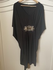Ladies Black Embellished Biba Dress Size 16, Christmas Party/ Cruise - see note 