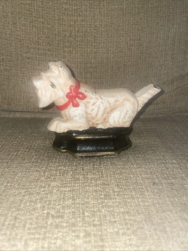 Vintage cast iron scottie - vintage,