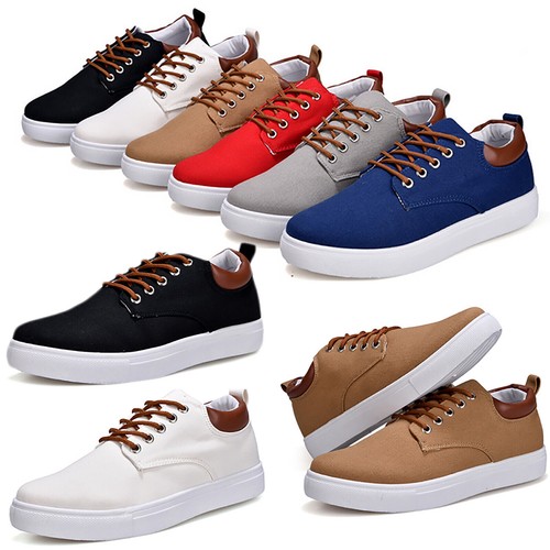 Mens trainers lace canvas - lace,