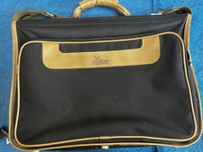 Vintage Antler Suit Garment Travel Bag Hanging Wardrobe. Black/Brown.