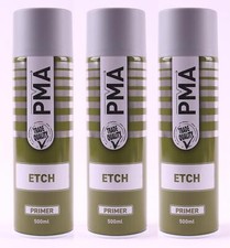 3x PMA PROFESSIONAL ACID ETCH PRIMER AEROSOL 500ML FOR ALUMINIUM 3 PACK