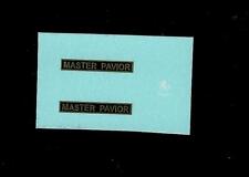 DINKY 279 AVELING BARFORD DIESEL ROLLER TRANSFERS/DECALS