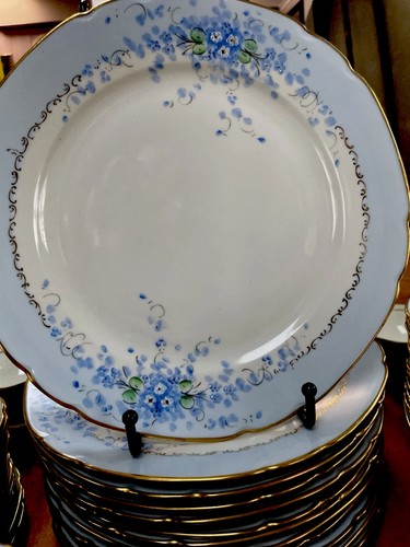 Rare blue service for - for, 12
