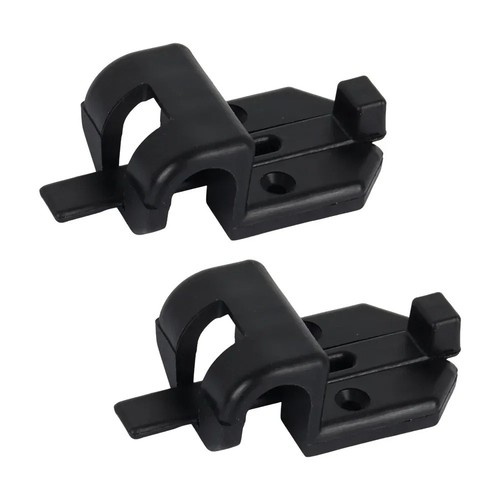 Black sliding table rail - 2x,