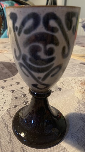 Laugharne pottery goblet - laugharne,