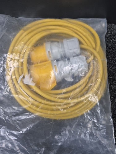 14m yellow extension lead 110v - yellow,
