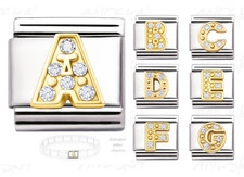 LETTER Charms Gold for Italian
