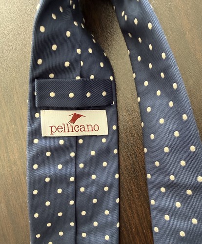 Pellicano silk tie navy - silk, tie.