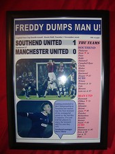 Southend United 1 Manchester United 0 - 2006 Carling Cup - framed print