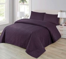 Pin sonic Solid Colour Vintage Bedspread Comfort Set with Optional Sheet