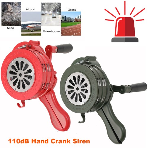 110db hand crank siren horn - hand,