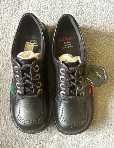 Kickers kick black leather - kickers,