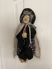 Old Witch On Her Broomstick