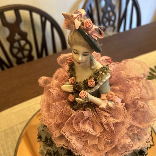 Antique porcelain pin cushion - pin,
