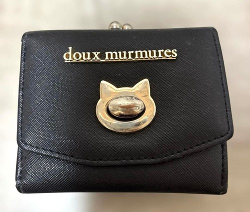 Doux mur black cat trifold - black,