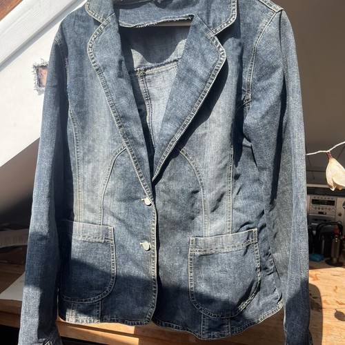 Denim jacket blazer size - denim,