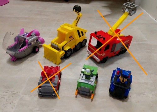 Paw patrol toys - cars, 6