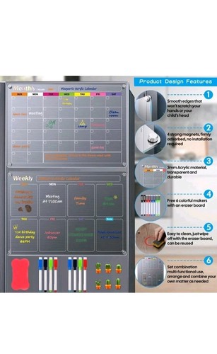 Magnetic fridge whiteboard - magnetic,