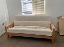 Solid Oak Futon Company 3 Seater Sofa Bed