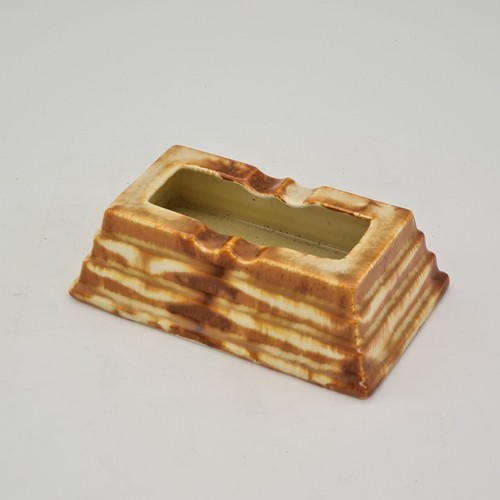 Art deco pottery ashtray - pottery, by