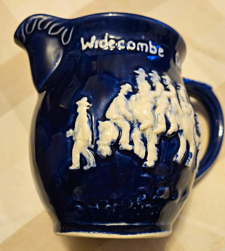 Vintage blue and - white, ceramic