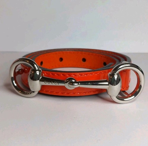 Gucci orange patent leather - orange,