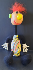 VINTAGE ERTL 1994 JIBBA JABBA JIBBER JABBER RED MOHAWK NOISY TOY DOLL WORKS