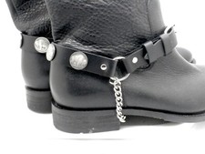Boot Straps W Chain Buckle