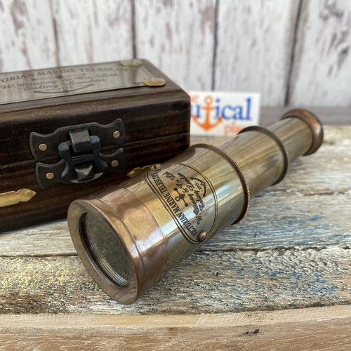 Victorian brass telescope - victorian,