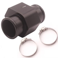 Water Temp Temperature Gauge Radiator 1/8 NPT sensor Hose T ADAPTER BLACK 34mm