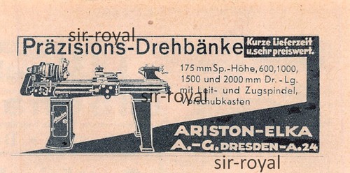 Ariston elka lathes - ariston-elka,